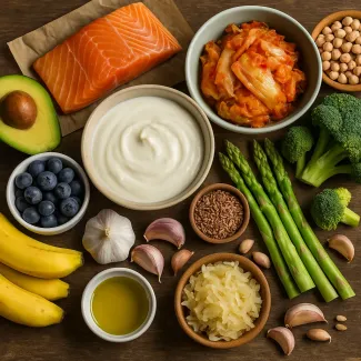 Cibi per la digestione e il microbioma che rafforzano il sistema immunitario